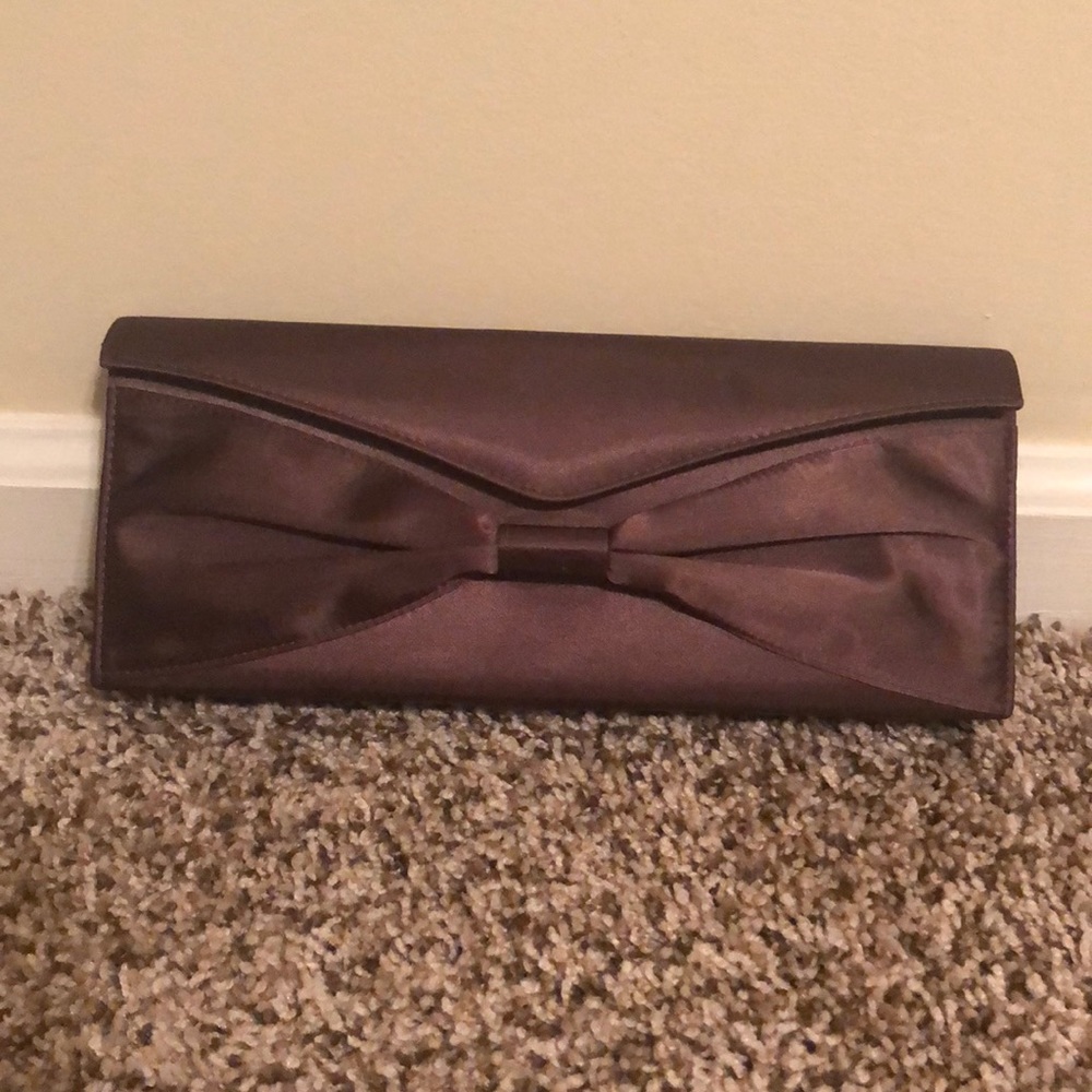 Chocolate brown clutch